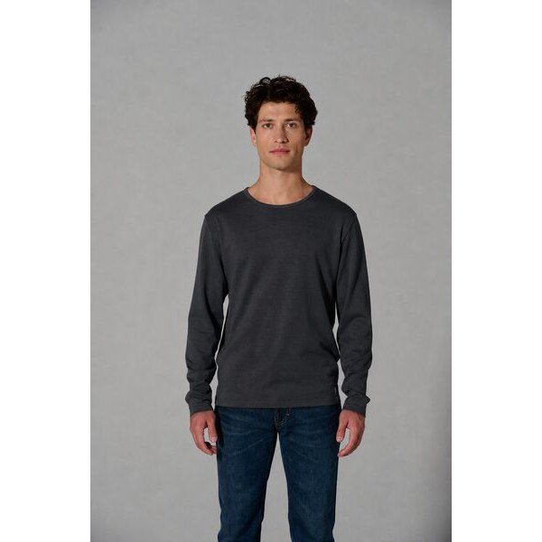 HempAge Herren Langarmshirt THC Line Hanf/Biobaumwolle