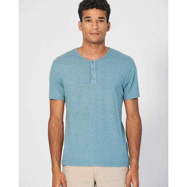 HempAge Herren Henley T-Shirt Hanf/Biobaumwolle