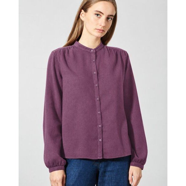 HempAge Feminine Stehkragenbluse Hanf/Biobaumwolle