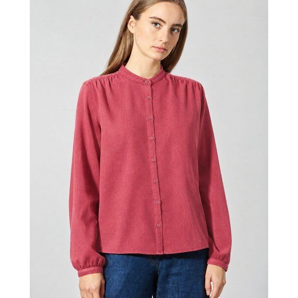 HempAge Feminine Stehkragenbluse Hanf/Biobaumwolle