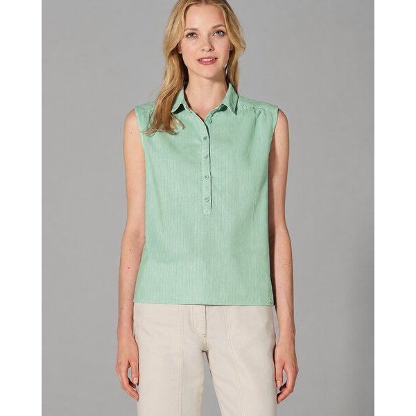 HempAge Ärmellose Bluse Hanf/Biobaumwolle