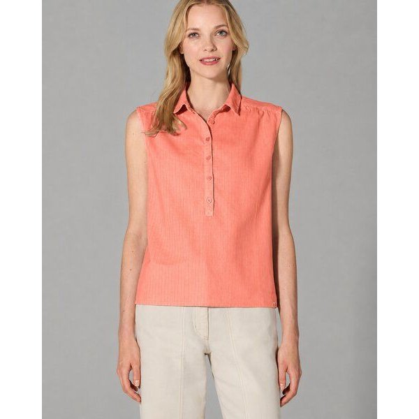 HempAge Ärmellose Bluse Hanf/Biobaumwolle