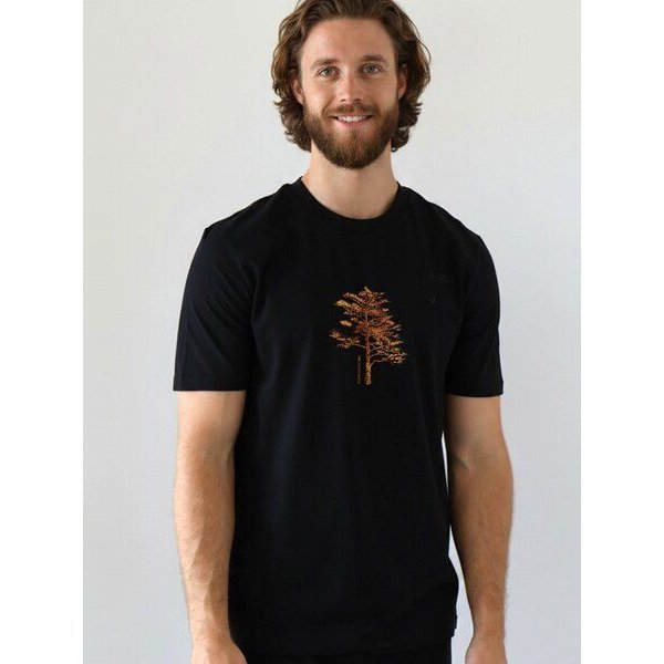 Kultgut Echte Holzoptik- Weiches Shirt aus Biobaumwolle / Wertschätzung Tree