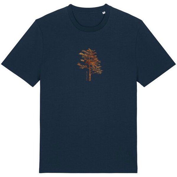 Kultgut Echte Holzoptik- Weiches Shirt aus Biobaumwolle / Wertschätzung Tree
