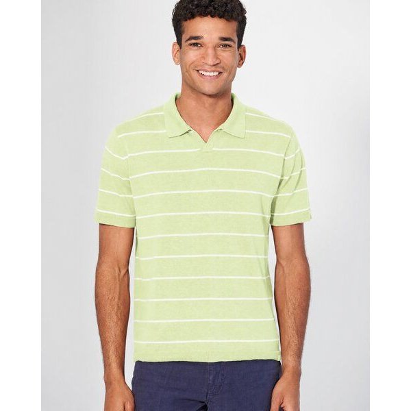 HempAge Herren Strick-Polo Hanf/Biobaumwolle