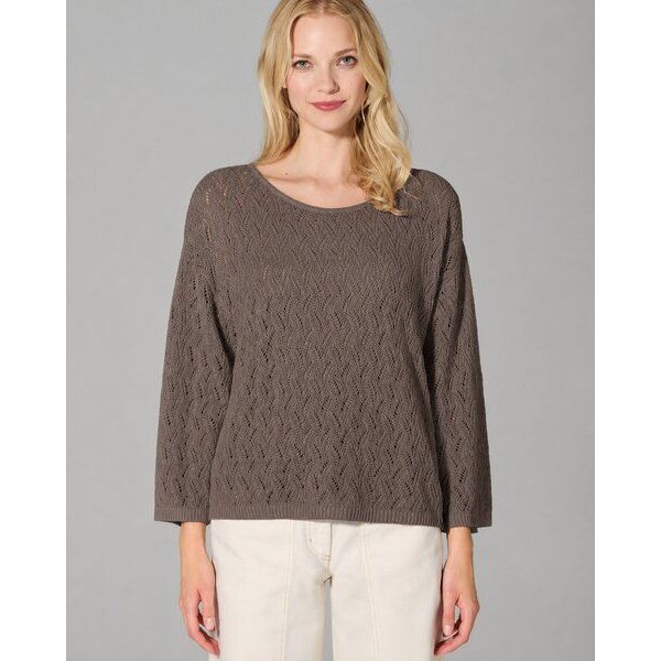 HempAge Ajoure Pullover Hanf/Biobaumwolle