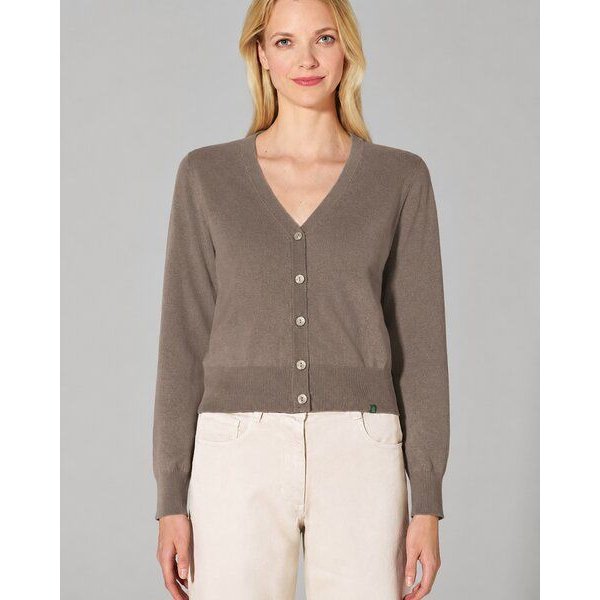 Hempage Damen Strickjacke kurz Hanf/Bio-Baumwolle