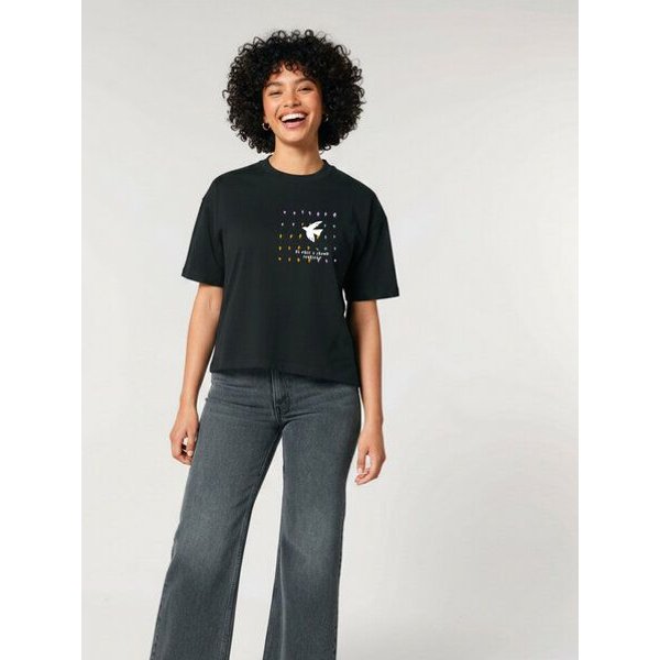 Kultgut Artdesign - Boxistyle Shirt / BE FREE & PROUD YOURSELF