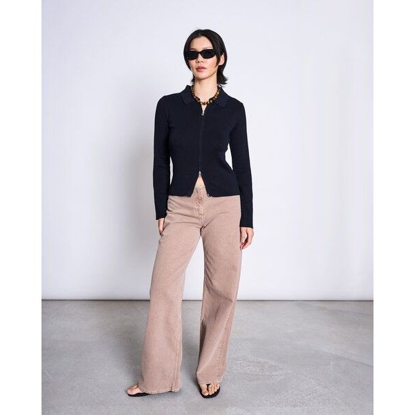 JAN N JUNE Baumwoll Zip Jacke TYRIE