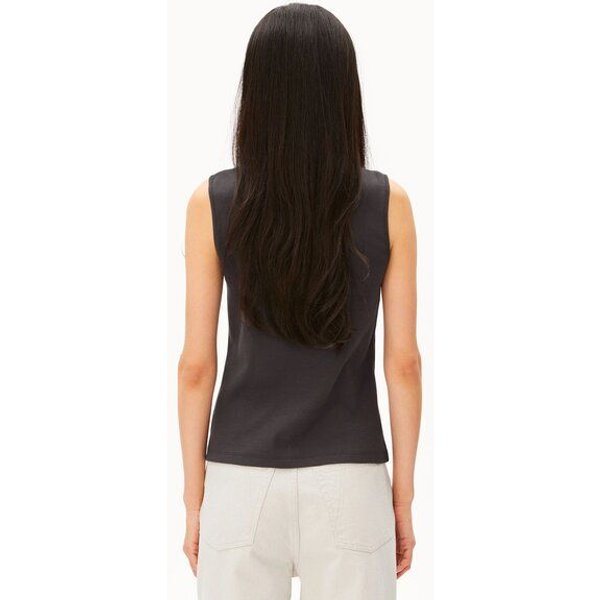 ARMEDANGELS RIB BUTTON Damen Top aus Bio-Baumwoll Mix