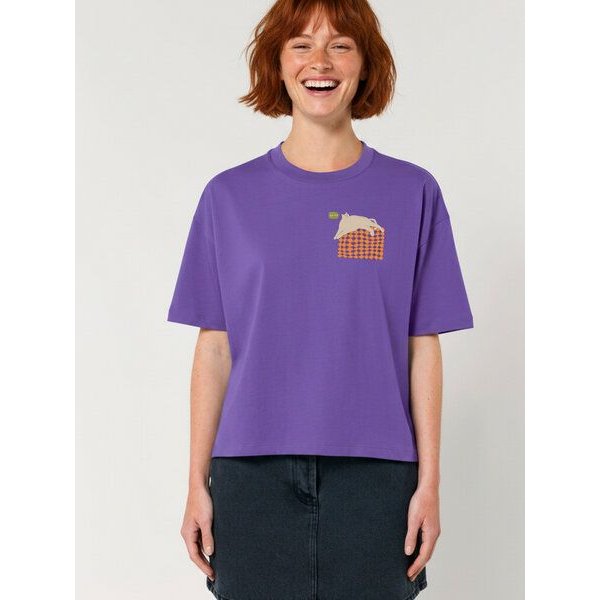 Kultgut Artdesign Boxy-Style Shirt aus Bio-Baumwolle / peut-être