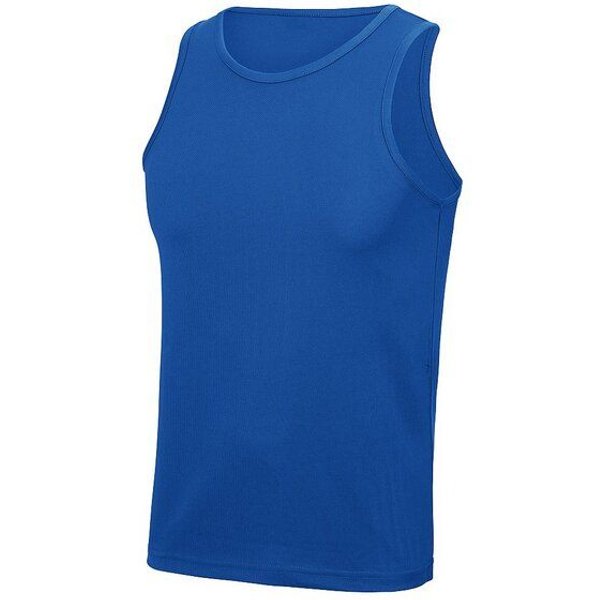 Just Cool Muskelshirt Unterhemd Sportshirt Ärmellos Shirt Recyceltes Polyester Atmungsaktiv Vegan Stretch Neonfarben