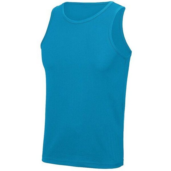 Just Cool Muskelshirt Unterhemd Sportshirt Ärmellos Shirt Recyceltes Polyester Atmungsaktiv Vegan Stretch Neonfarben