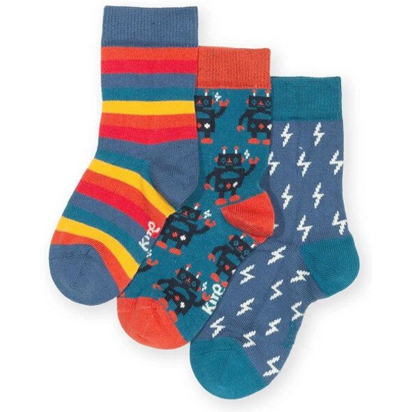 Kite Clothing Bunte Socken 3er-Pack aus Bio-Baumwolle