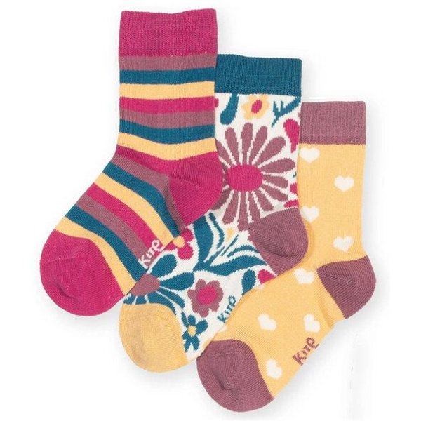 Kite Clothing Bunte Socken 3er-Pack aus Bio-Baumwolle