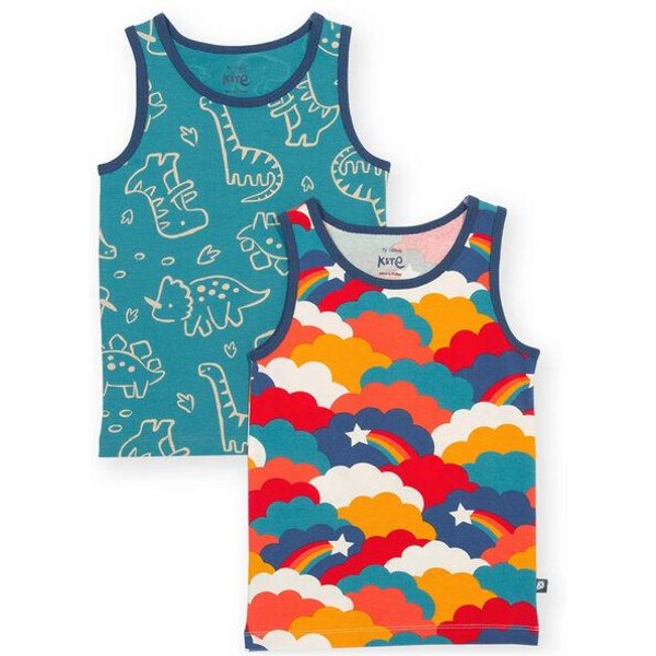 Kite Clothing Jungen Unterhemden 2er-Pack aus Bio-Baumwolle