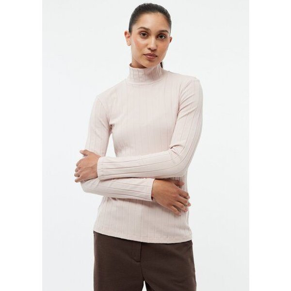 Givn Berlin Geripptes Longsleeve GBVIDA aus Bio-Baumwolle mit Rollkragen