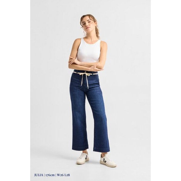 Damen Jeans DEW Flared High Waist French Pocket DAWN Bio-Baumwolle
