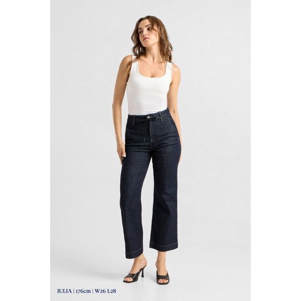 Damen Jeans DEW Flared High Waist French Pocket DAWN Bio-Baumwolle