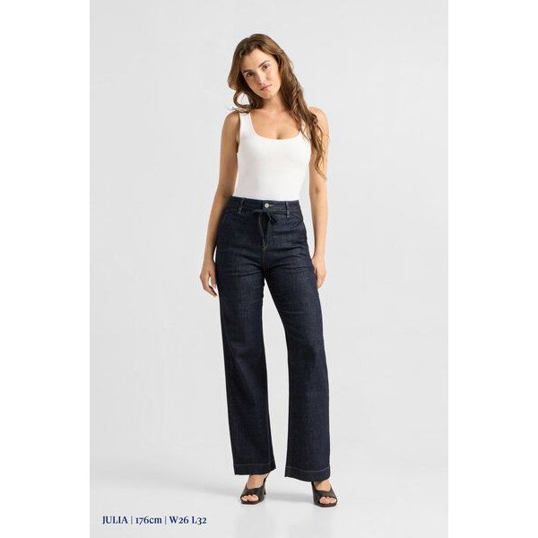 Damen Jeans DEW Flared High Waist French Pocket DAWN Bio-Baumwolle