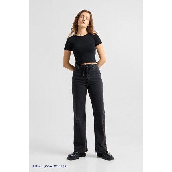 Damen Jeans DEW Flared High Waist French Pocket DAWN Bio-Baumwolle