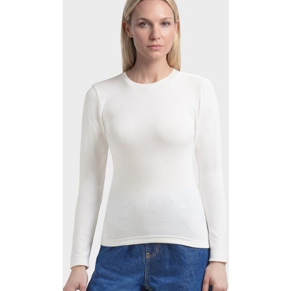 KnowledgeCotton Apparel Langarmshirt - Rib Scoop neck long sleeved - aus Bio-Baumwolle