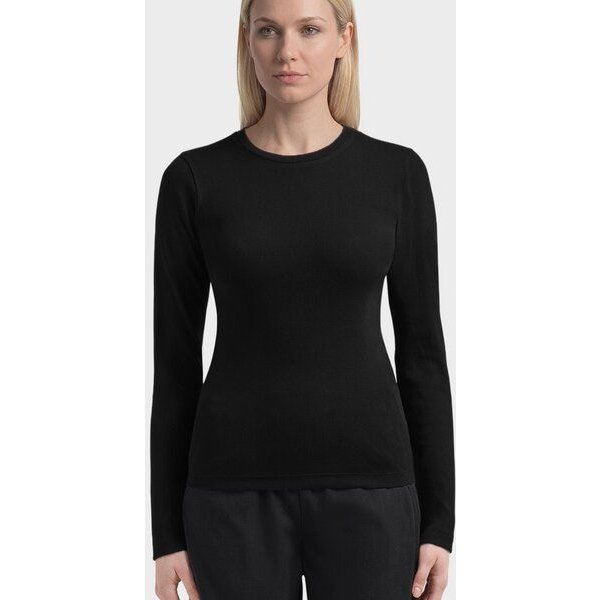 KnowledgeCotton Apparel Langarmshirt - Rib Scoop neck long sleeved - aus Bio-Baumwolle