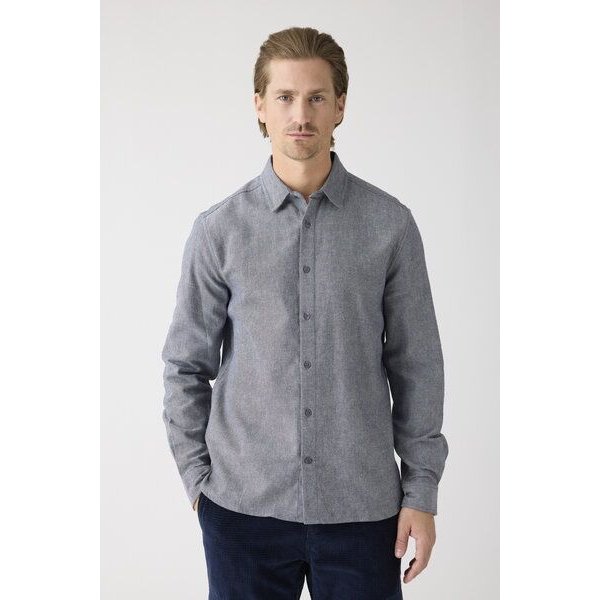 KnowledgeCotton Apparel Heavy Twill Flannel Hemd Regular Fit aus Bio-Baumwolle