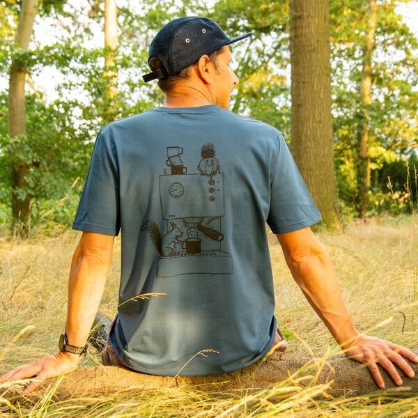 Cmig Kaffee-Hörnchen T-Shirt für Kaffeeliebhaber
