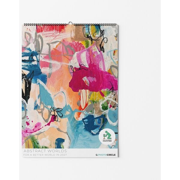 Photocircle Abstrakte Kunst Wandkalender 2027 – Abstrakte Welten von Marisol Evora