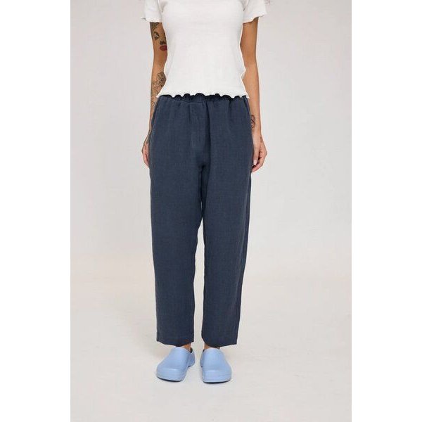 Mazine Hose - Straight Leg Linen Pants - aus 100% Leinen