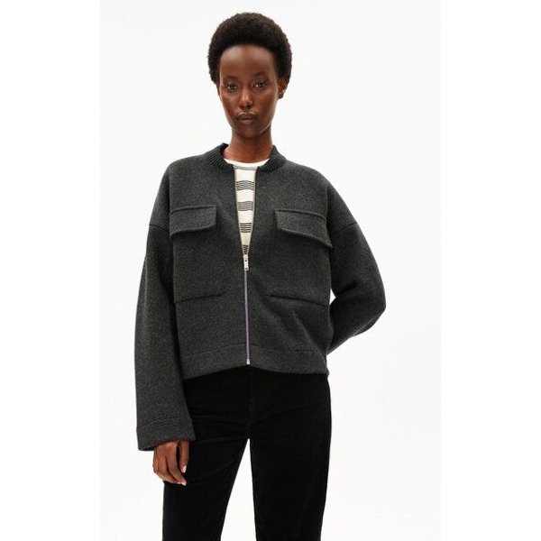 ARMEDANGELS BOMBER Damen Strickjacke aus Bio-Baumwoll Mix