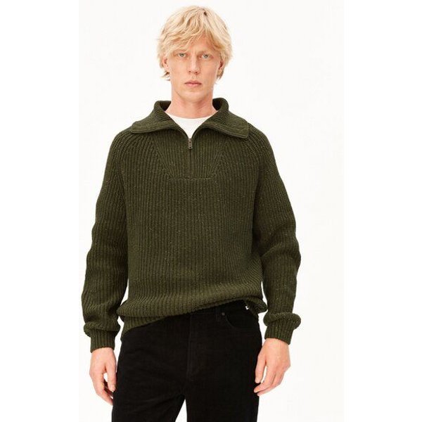 ARMEDANGELS TWEED Herren Strickjacke aus Bio-Baumwoll-Mix