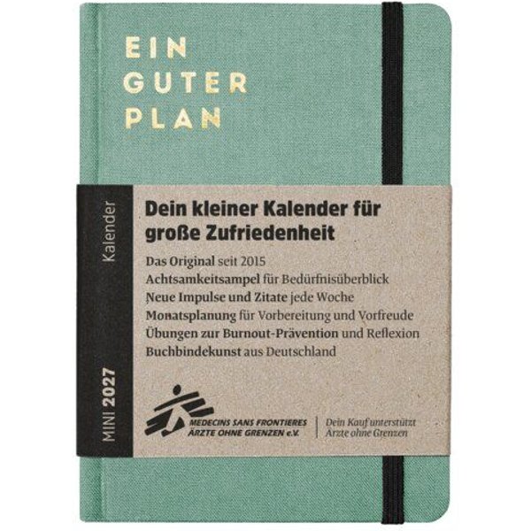 Ein guter Plan Mini 2027 – Mini-Terminkalender für mehr Achtsamkeit und Selbstliebe