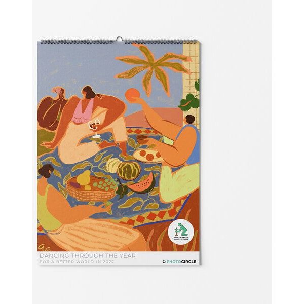 Photocircle Wandkalender 2027 – Dancing through the Year by Arty Guava