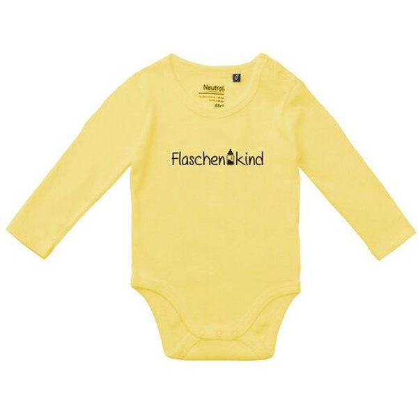 GARY MASH Baby Langarmbody Flaschenkind aus Bio-Baumwolle