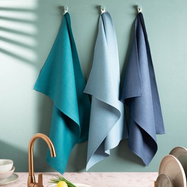 nahtur-design Leinen-Geschirrtücher im 3er-Set | 100 % Leinen | 50 × 70 cm