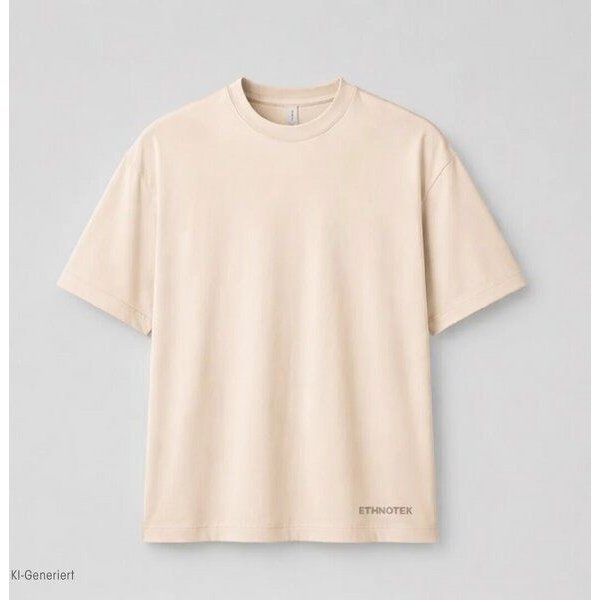 Ethnotek T-Shirt mit Stickerei Heavyweight Organic Cotton Oversized