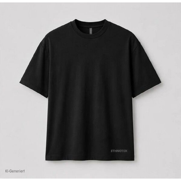 Ethnotek T-Shirt mit Stickerei Heavyweight Organic Cotton Oversized