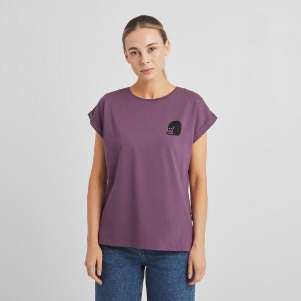 DEDICATED Damen T-Shirt Visby Curious Cat