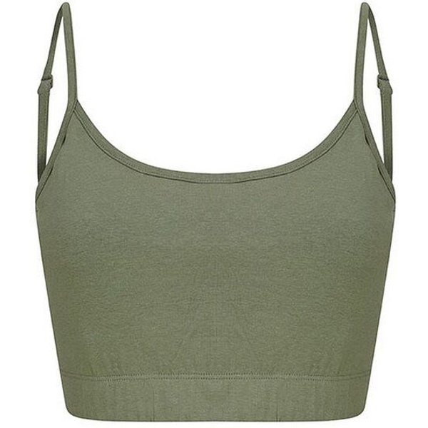 Skinnifit SF Damen Cropped Top Bauchfrei aus Recycelten Materialien Vegan