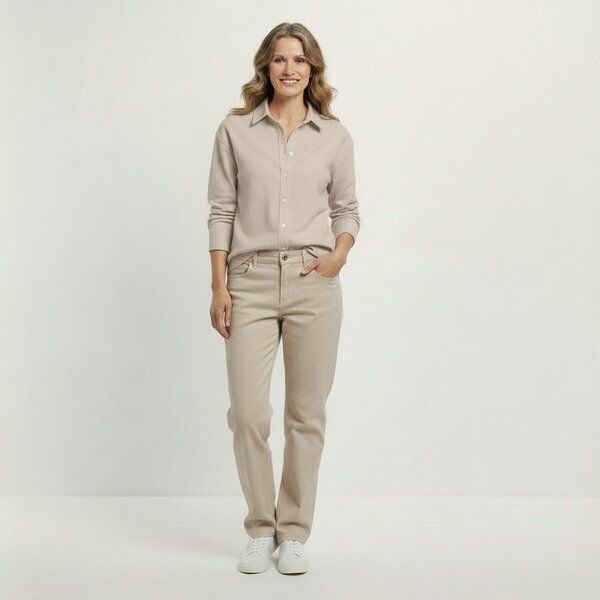 YTWOO Oversized Leinenhemd für Damen