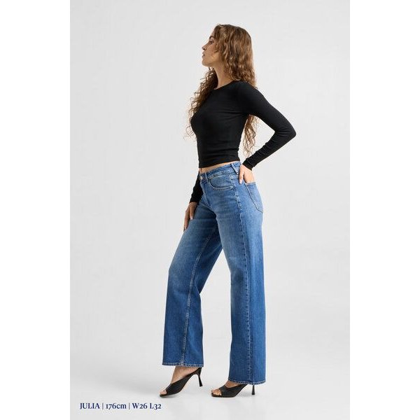 Damen Jeans ASH Barrel Leg Minimal Stretch DAWN Bio-Baumwolle