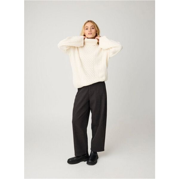 KnowledgeCotton Apparel Flanell Barrel Hose BLOOM aus Bio-Baumwolle