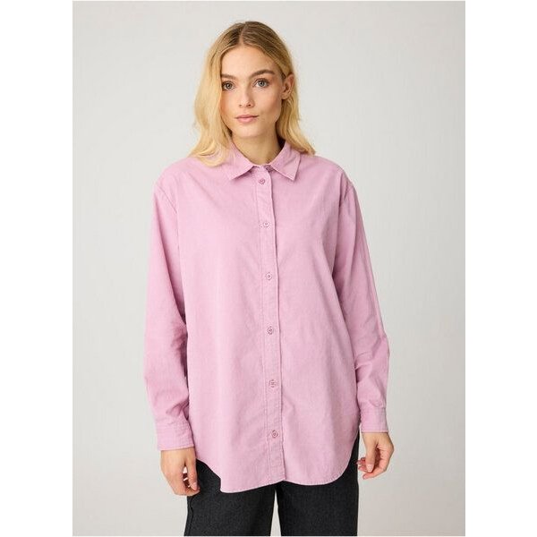 KnowledgeCotton Apparel Lockeres Cordhemd VEGA aus Bio-Baumwolle