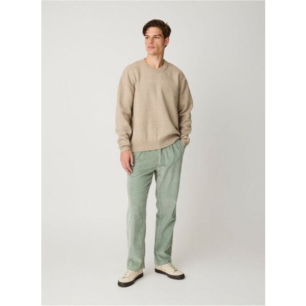 KnowledgeCotton Apparel Lockere Cordhose FIG mit Kordelzug aus Bio-Baumwolle