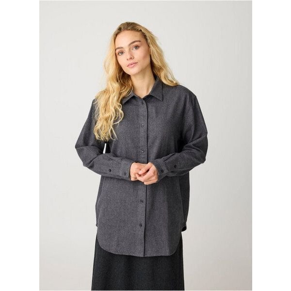 KnowledgeCotton Apparel Lockeres Flanellhemd VEGA aus Bio-Baumwolle