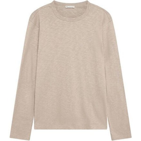 KnowledgeCotton Apparel Langarmshirt Slub-Jersey aus Bio-Baumwolle
