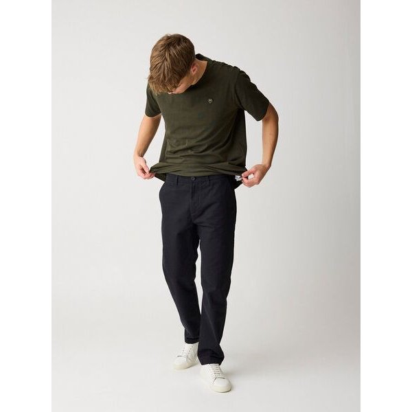 KnowledgeCotton Apparel Chino-Twill-Hosen CHUCK aus Bio-Baumwolle - ROC/GOTS/Vegan