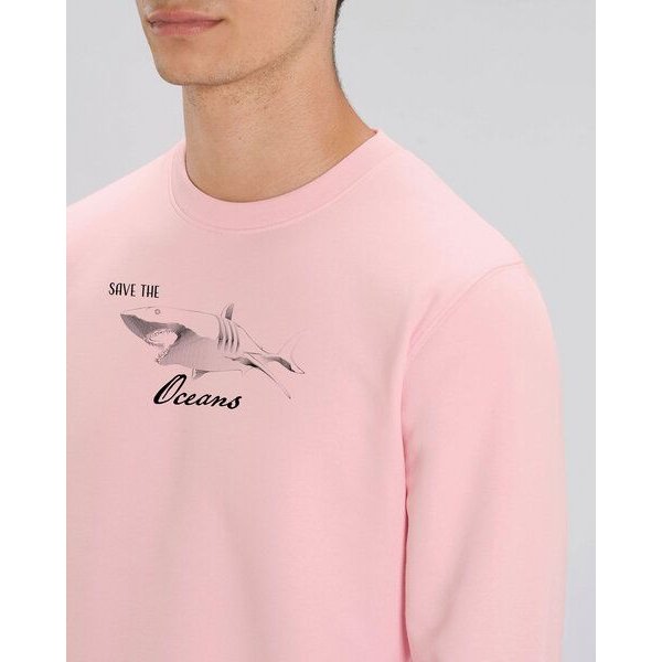 Human Family Bio Unisex Rundhals-Sweatshirt - "Switch - Save Oceans" in 3 Farben mit 85 % Bio-Baumwolle